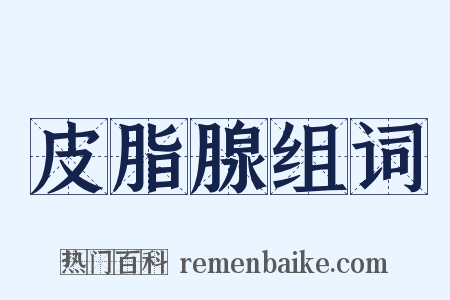 皮脂腺组词是什么意思的图片